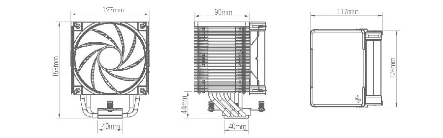خنک کننده پردازنده DeepCool AK500 WH