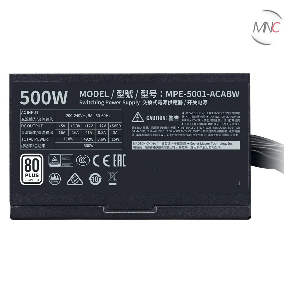 پاور Cooler Master MWE 500 WHITE 230V V2 500W