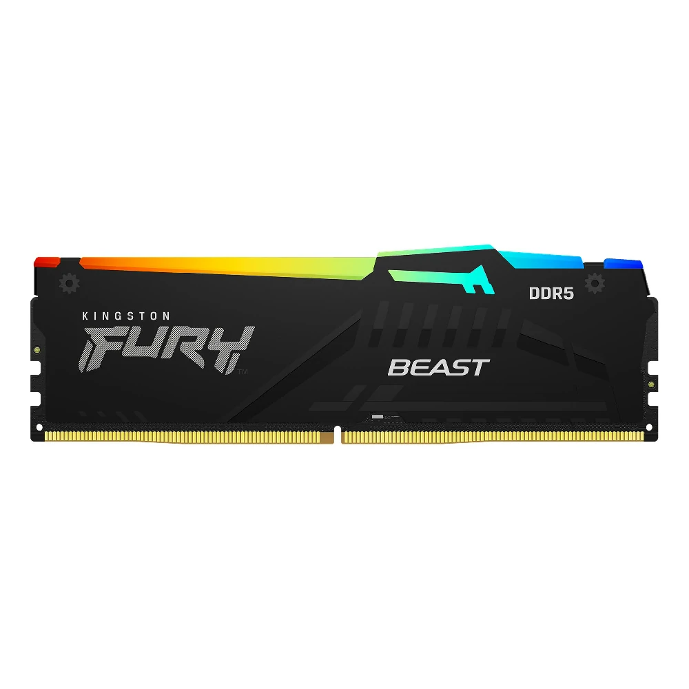 رم Kingston FURY BEAST RGB 16GB 5200Mhz CL40 - دو عددی