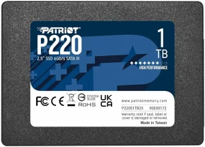 حافظه SSD Patriot P220 - ظرفیت 512 گیگابایت