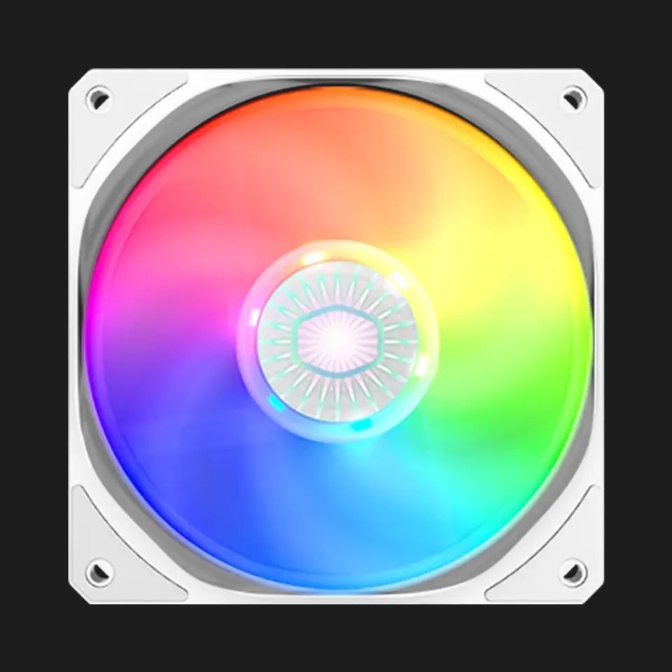 فن کیس CoolerMaster Sickleflow 120 ARGB White Edition - تک عددی